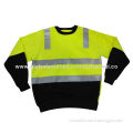Men's high visible reflective safety pullover coat with 3m reflective tape, OEM brand is welcome